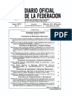 Diario Oficial de La Federacion: Poder Ejecutivo