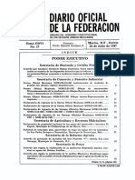 Diario Oficial de La Federacion: Poder Ejecutivo