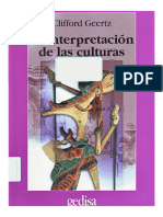 La Interpretación de Las Culturas - Clifford Geertz