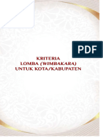 Kriteria Lomba BBB Tingkat Kabupaten 2024