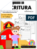 FICHAS DE ESCRITURA DEL ALFABETO Material Didáctico MACA