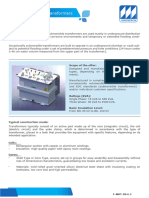 Under Ground Transformer Technical Datasheet