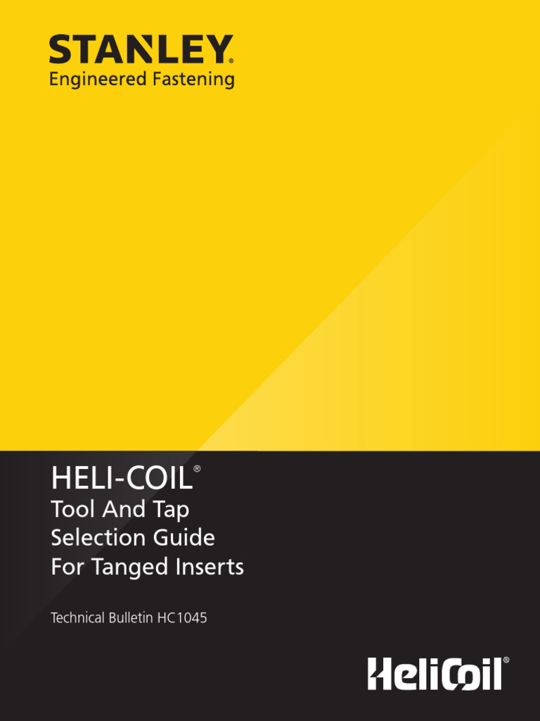 Tool Tap Selection Guide HC1045 Rev2 | PDF