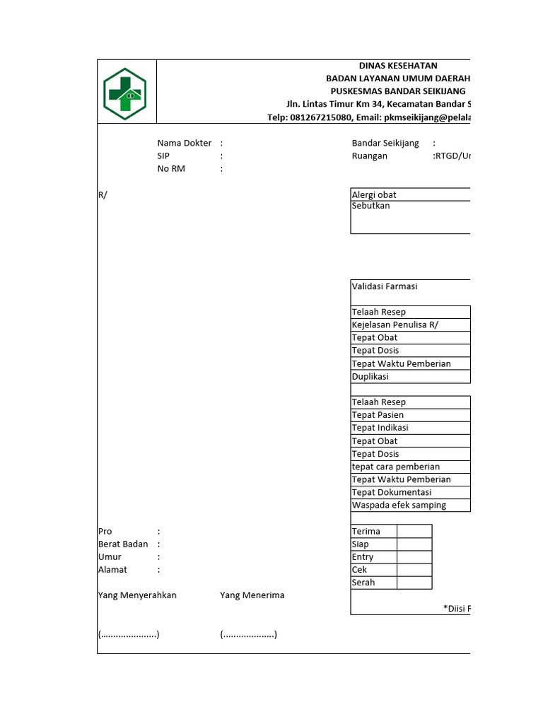 Contoh Resep | PDF