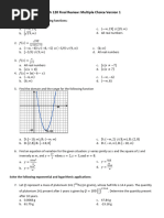 Math 120 Final Review Multiple Choice Version1