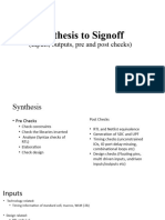 Synthesis To Signoff