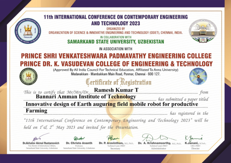 2.TRK SIR Paper 1 - ICCET 2023 | PDF