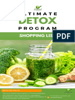 Ultimate Detox Program Shopping List