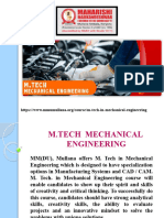 M.tech Mechanical Engineering