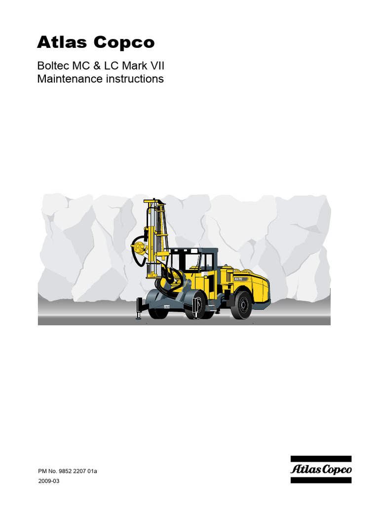BOLTEC MC 9852 2207 01a Maintenance Instructions Mark 7 | PDF | Pump |  Manufactured Goods