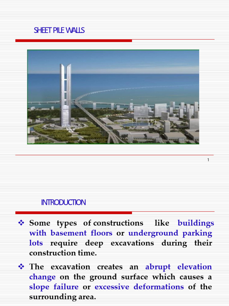 Chapter 3-3.3.1. (Sheet Pile Walls) | PDF | Deep Foundation | Civil ...