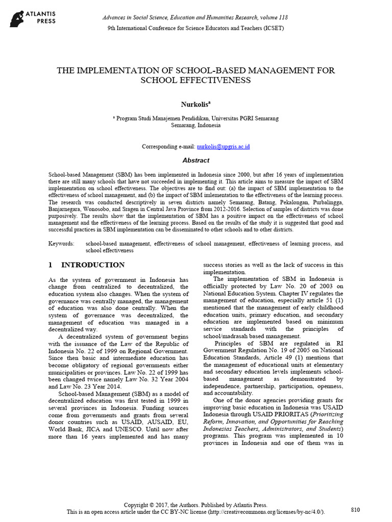 What Is School Based Management Pdf
