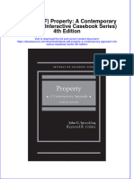 Full Download Ebook PDF Property A Contemporary Approach Interactive Casebook Series 4th Edition PDF