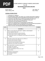 CLASSXIIPreboardBIOLOGY-SET2QuestionPaper 97387