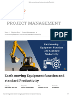 Standard Productivity Earth Moving Equipment
