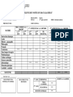 Releve Des Notes Du Baccalaureat