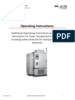 HTE12146 - V1.0 - Operation Instruction Espec Chamber With Safety Features