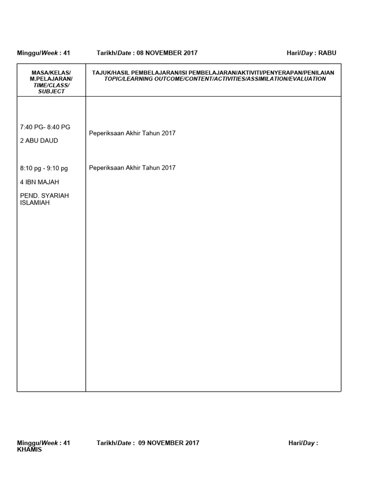 Contoh RPH | PDF