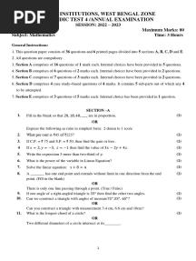 Class 6 Maths Dav 22 23