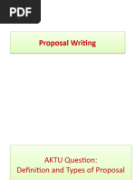 Proposal Writing