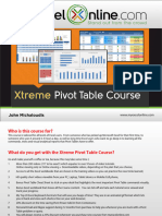 Xtreme Pivot Table Course Syllabus