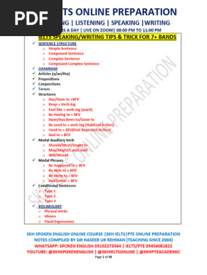 IELTS SPEAKING TIPS