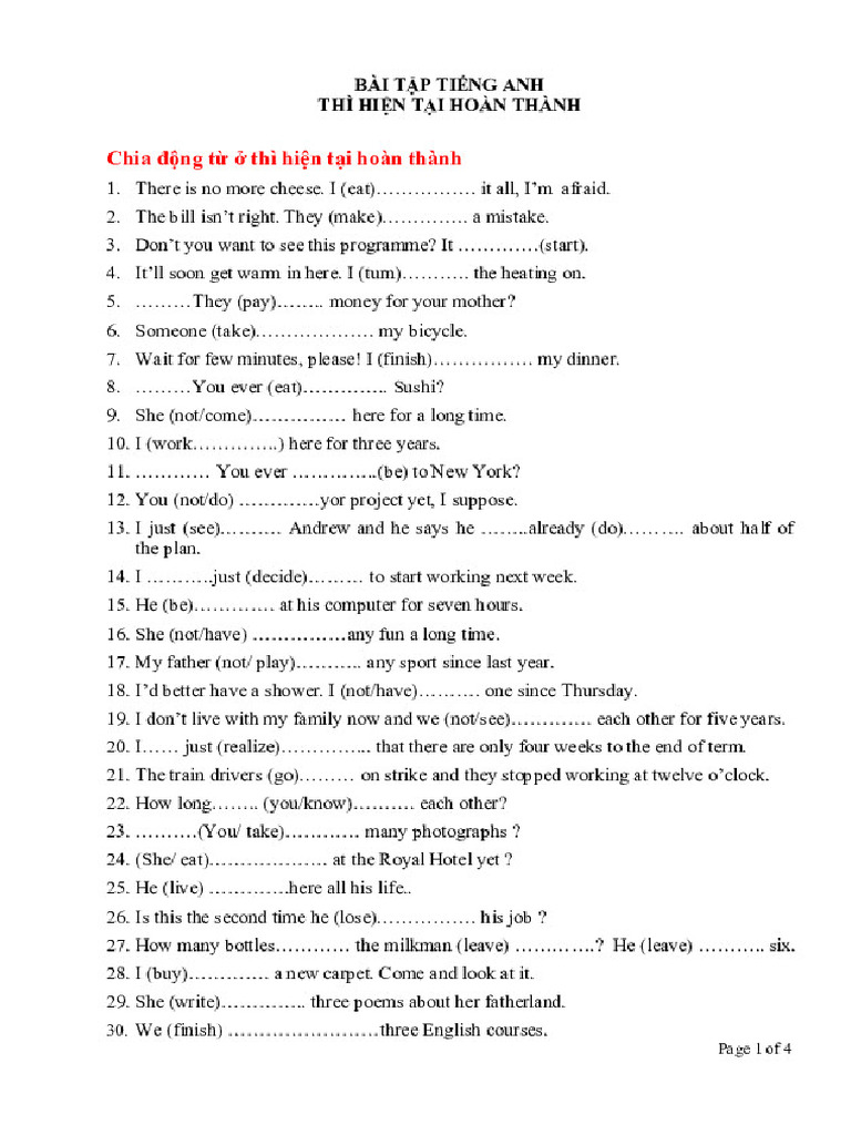 Bài tập HTHT | PDF