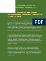 7 Strategii de Comunicare Pentru Reconstruirea Industriei Turismului Și Ospitalității