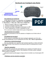 Mini Wireless Keyboard Con Touchpad Como Ratón
