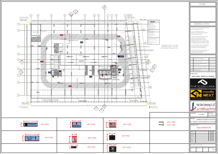 P - Podium PLAN IC5 (AS BUILT) Sinage | PDF | Tile | Paint