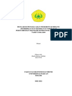 Pengaruh Pengeluaran Pemerintah Bidang Pendidikan Dan Kesehatan Terhadap Pertumbuhan Ekonomi Di Provinsi Jawa Barat TAHUN 2016-2019