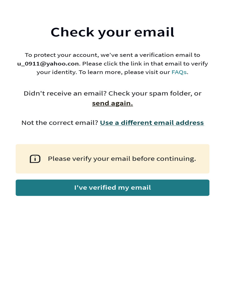 Email Verification Instructions | PDF