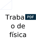 Trabalho de Física