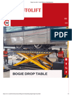 IME Autolift - Bogie Drop Table - Autolift Railway Lifting Equipment