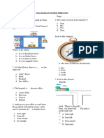 Soal Bahasa Inggris Direction