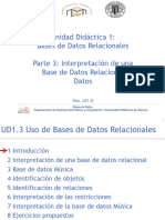 Unidad Didáctica 1: Bases de Datos Relacionales Parte 3: Interpretación de Una Base de Datos Relacional Datos