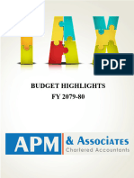Nepal Budget Highlights - 79-80 - APM & Associates