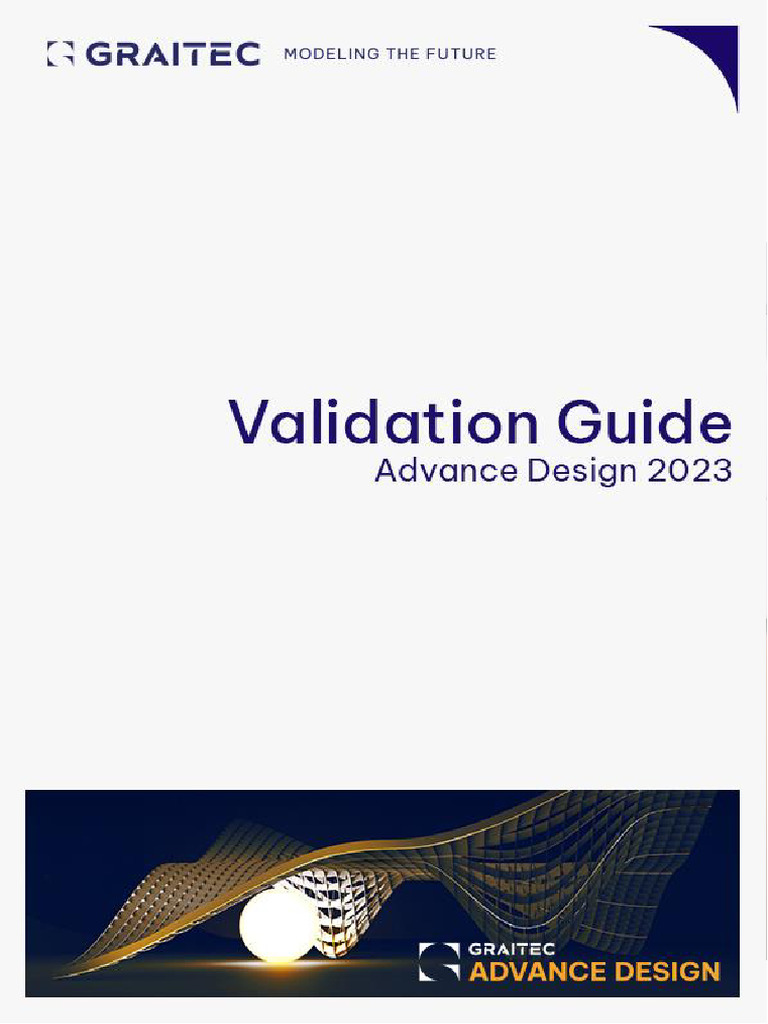 Advance Design Validation Guide 2023 | PDF | Beam (Structure) | Bending
