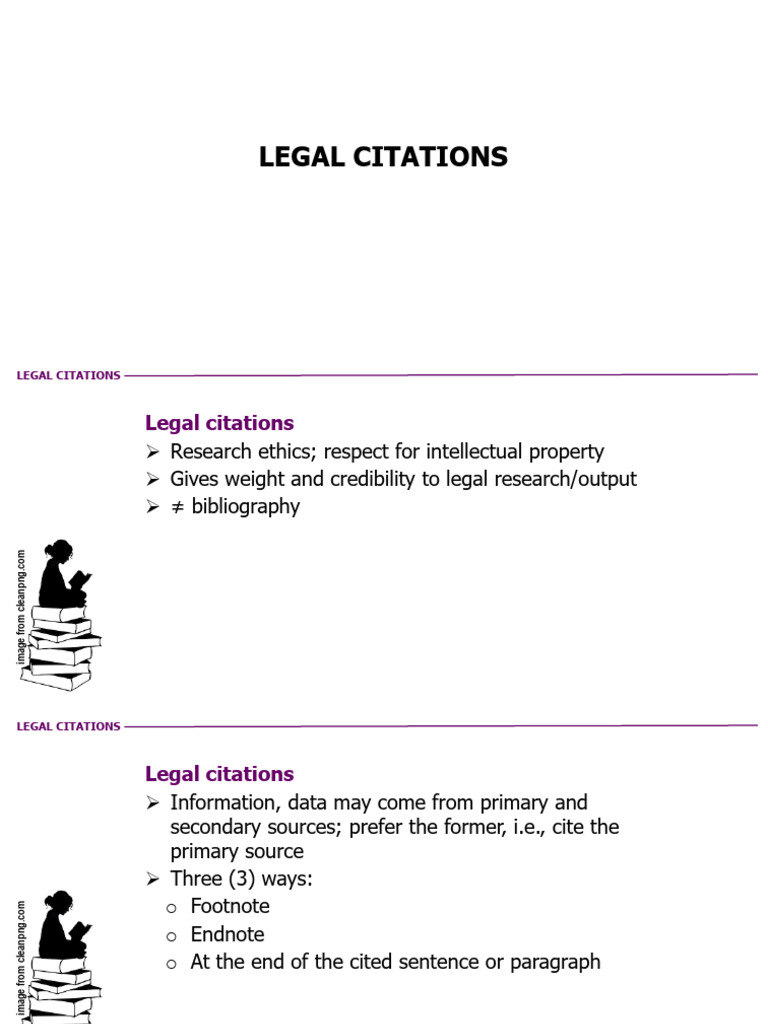 Legal Citations | PDF | Citation | Justice