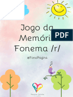 Jogo Da Memória Fonema /R/: @fonopagina