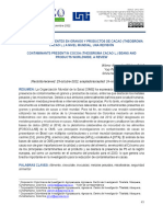 Vista de Contaminantes presentes en granos y productos de cacao (THEOBROMA CACAO L.) a nivel mundial, una revisión