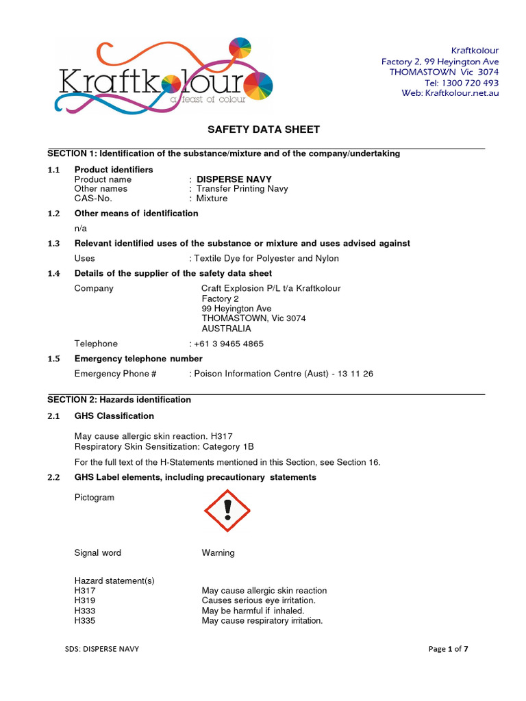 SDS - DISPERSE Navy 2023 | PDF | Self-Improvement | Science & Mathematics