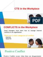 CONFLICTS in The Workplace