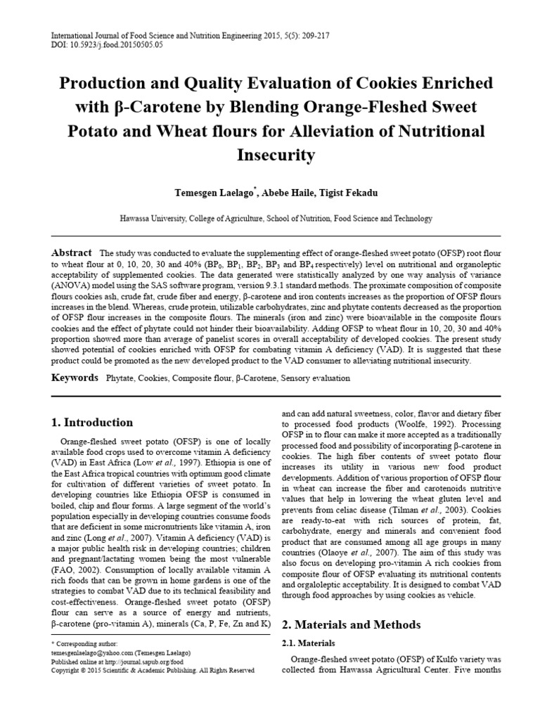 10 5923 J Food 20150505 05 | PDF | Vitamin A | Flour