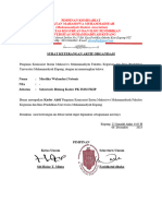 Surat Keterangan Aktif Organisasi Mustika Wulandari Natonis
