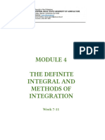 Mod4-The Definite Integral Methods of Integration