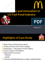 Production and Innovation in US Fast Food Industry