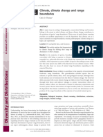 Diversity and Distributions - 2010 - Thomas - Climate Climate Change and Range Boundaries