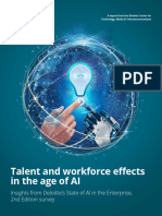 Talent and Workforce Effects in The Age of AI