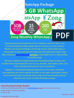 Zong Whatsapp Packages